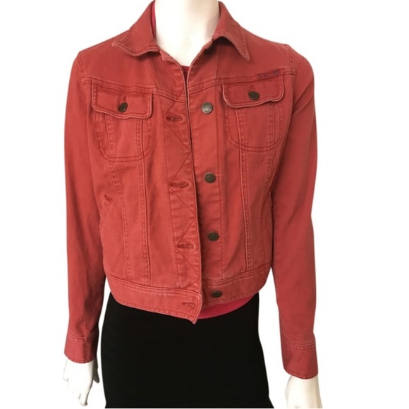 Pre-Loved Ralph Lauren Jeans Co. Red Denim Jean Jacket - Picture 2 of 6